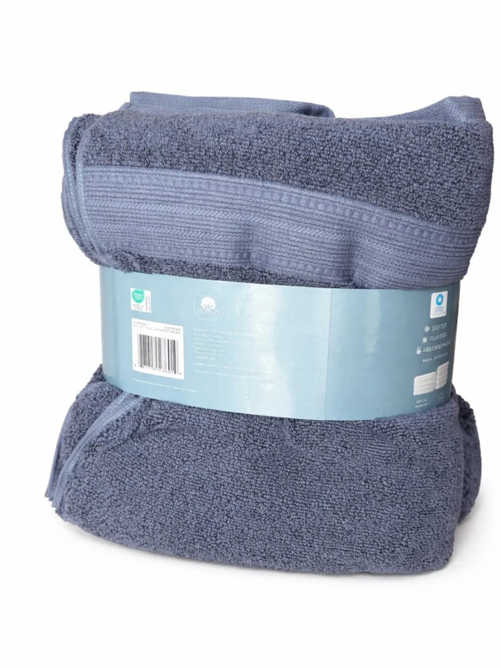Charisma Luxury 2-Piece Bath Sheet Set New 35x70 Blue - Picture 5 of 7